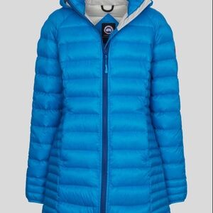 Canada Goose Brookvale Hooded Coat in Altitude Blue Size M